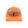 Illinois Hat Orange Embroidered Rope Snapback