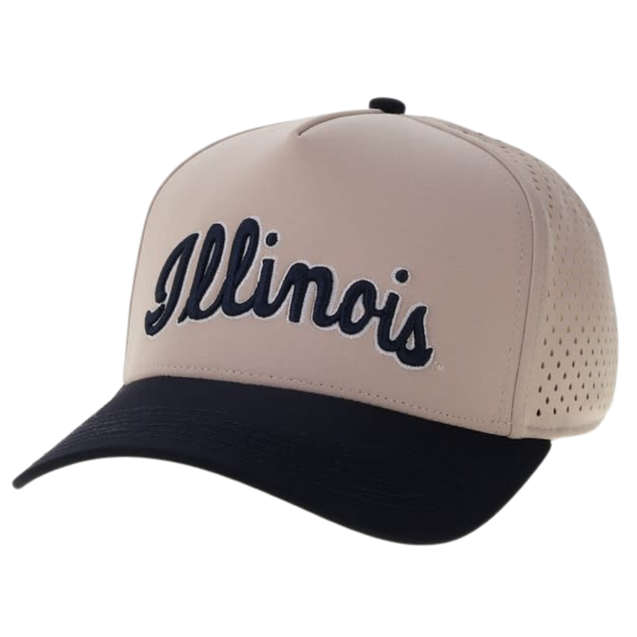 Illinois Hat Two-Tone Script Stone/Navy
