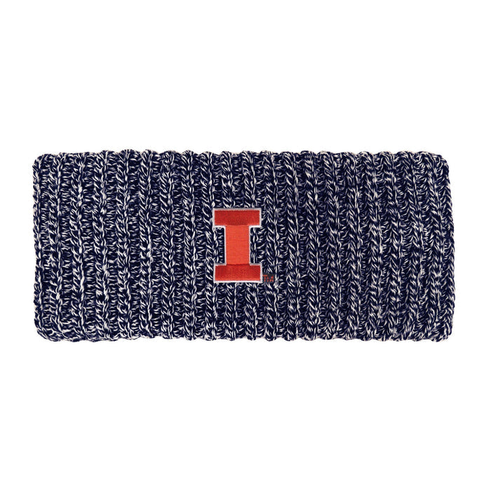 Illinois Headband Navy/White Block I