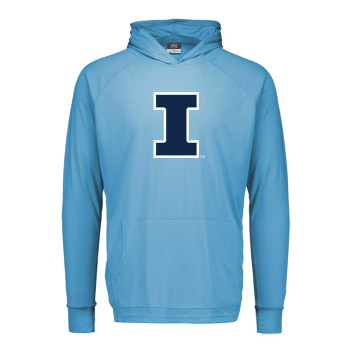 Illinois Hoodie Block I Kids Light Blue
