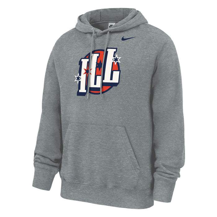 Illinois Hoodie Grey Nike Chicago to Champaign ILL Stars