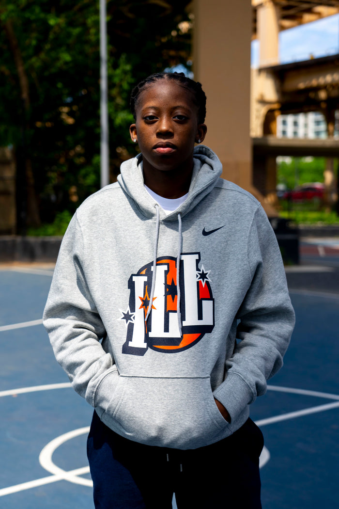 Illinois Hoodie Grey Nike Chicago to Champaign ILL Stars