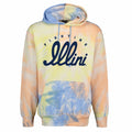 Illinois Hoodie Tie Dye Tall Script