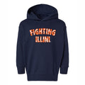Illinois Hoodie Toddler Navy Floral Fighting Illini