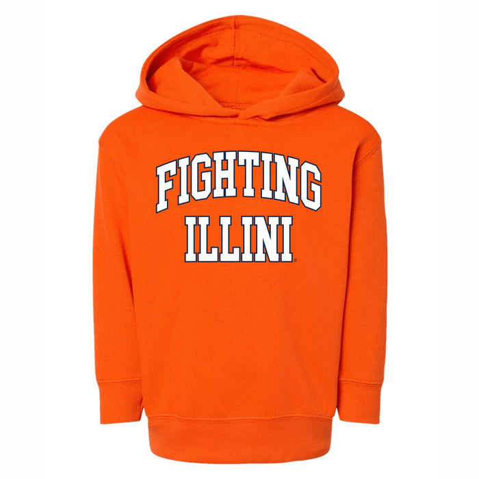 Illinois Hoodie Toddler Orange Fighting Illini