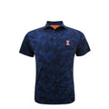 Illinois Horn Legend Tonal Camo Print Elevated Polo