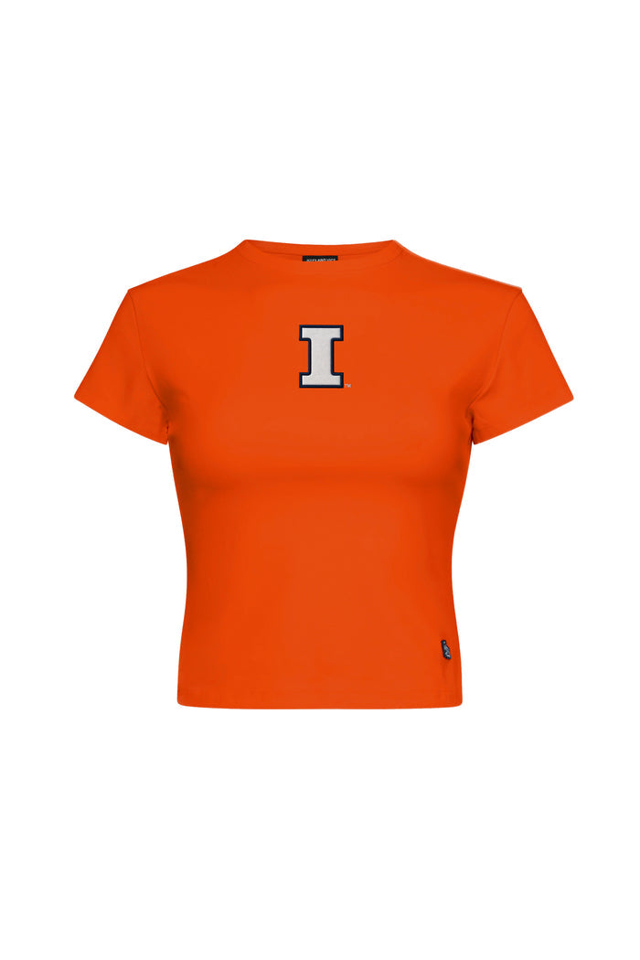 Illinois Hype & Vice Orange Embroidered Baby Tee
