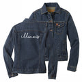 Illinois Jacket Women's Denim Script Button-Up