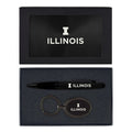 Illinois Keychain + Pen Set