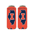 Illinois Koozie 24oz Orange State Shape