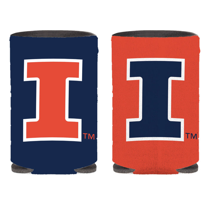 Illinois Koozie Double-Sided Block I