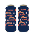 Illinois Koozie Navy Multi Logo 24oz