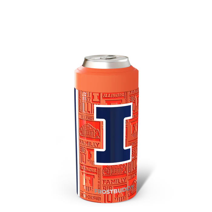 Illinois Koozie Orange Frost Buddy