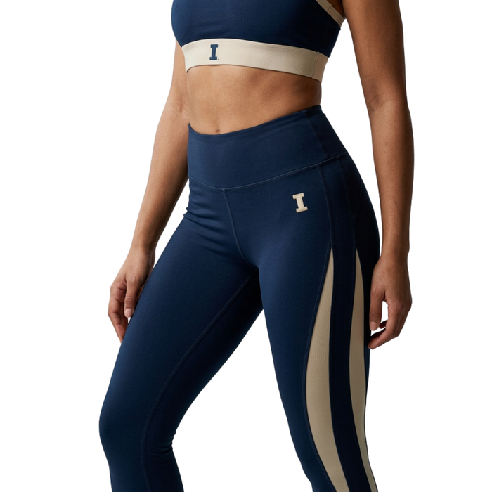Illinois Leggings Women's Navy/Cream