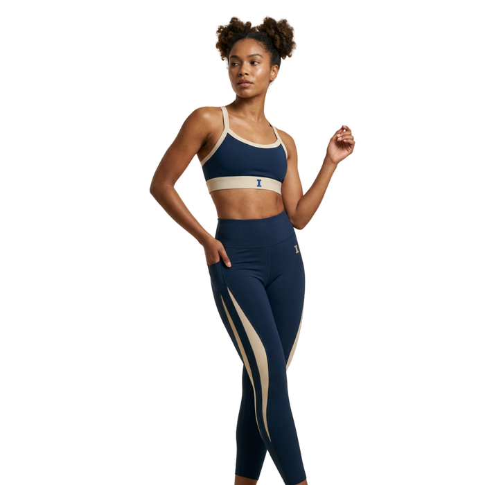 Illinois Leggings Women's Navy/Cream