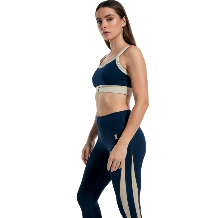 Illinois Leggings Women's Navy/Cream