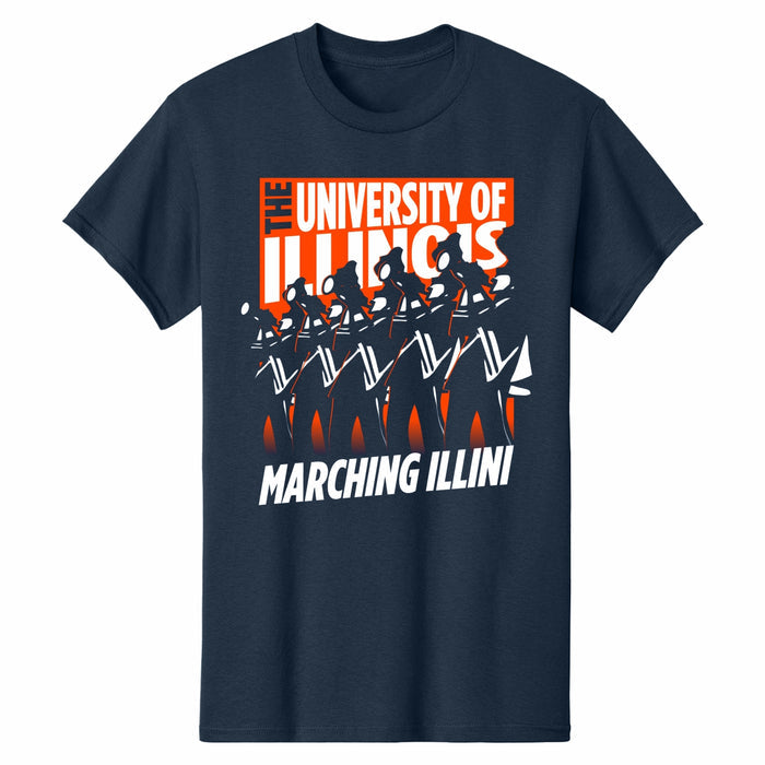 Illinois Marching Illini Short Sleeve Tee