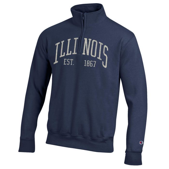 Illinois Men's Champion Powerblend Quarter-Zip