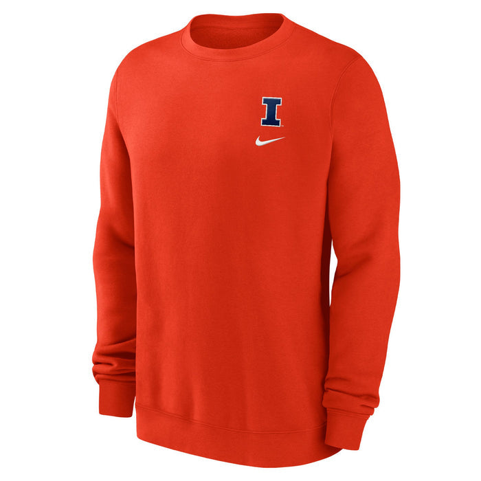 Illinois Men's Nike Club Orange Sweatshirt