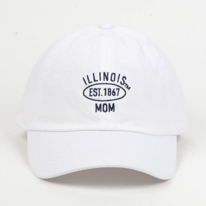 Illinois Mom White Basic Hat