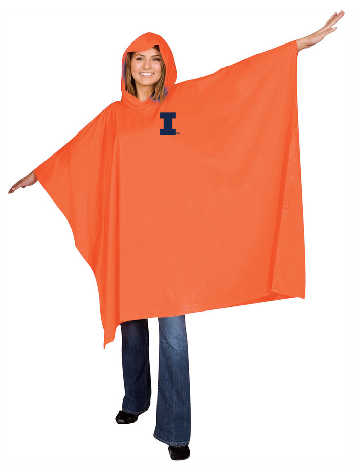 Illinois Orange Billboard Poncho