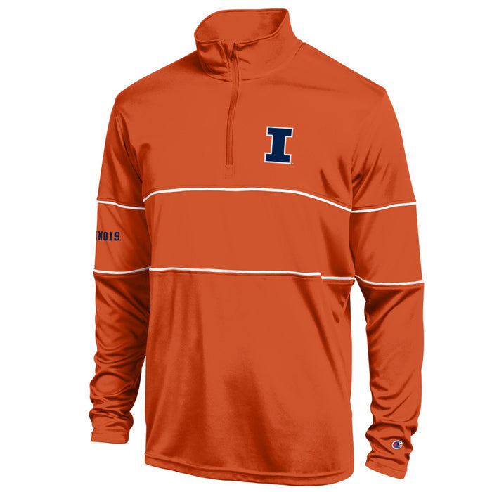 Illinois Orange Performance Lightweight Quarter Zip