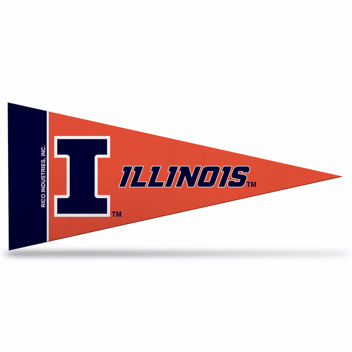 Illinois Pennant Mini 4x9" 8-Pack Set