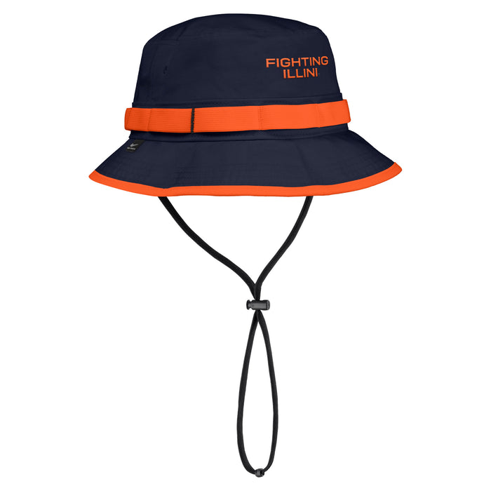 Illinois Nike Performance Apex Bucket Hat