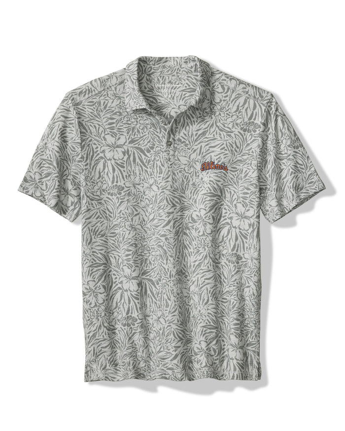 Illinois Polo Men's Grey Floral Tommy Bahama Script