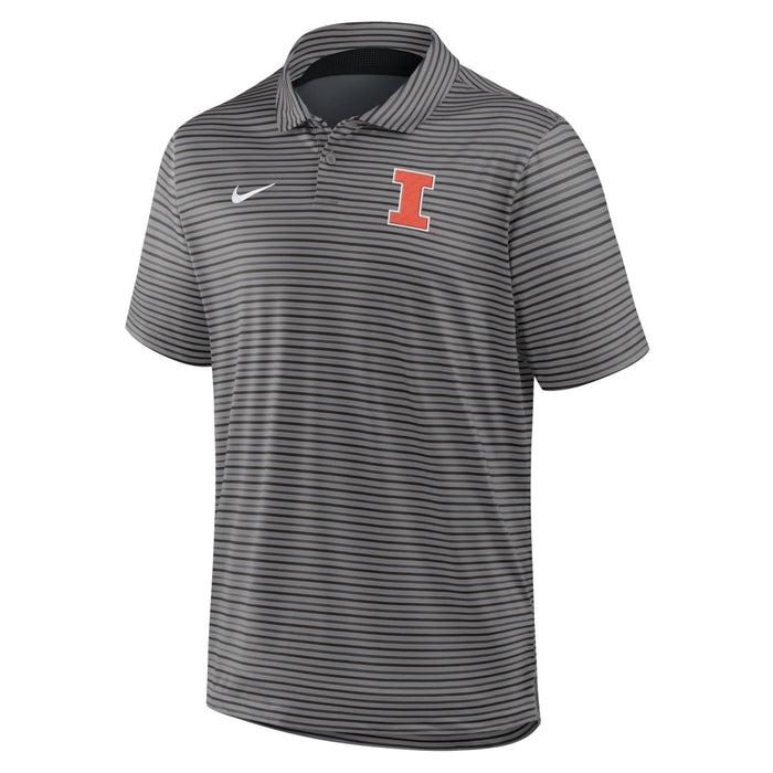 Illinois Polo Men's Nike Grey Stripe Block I