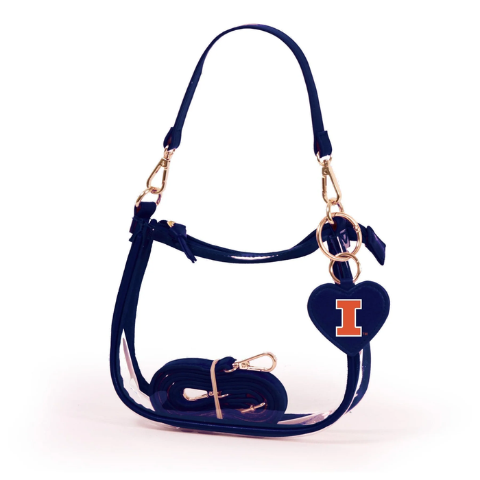 Illinois Purse Clear/Navy