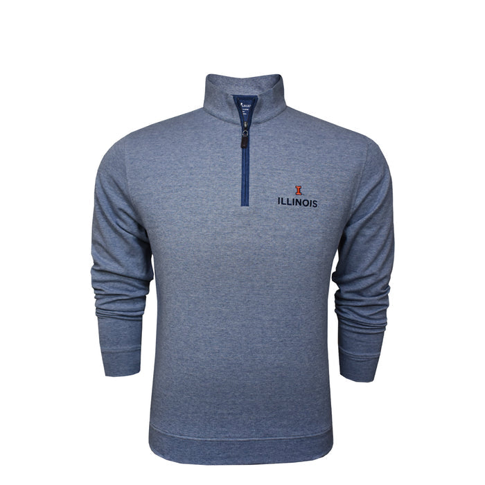 Illinois Quarter-Zip Men's Horn Legend Blue Block I