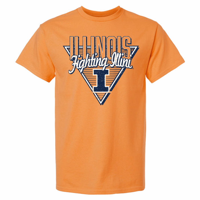 Illinois Retro Shirt Orange Triangle