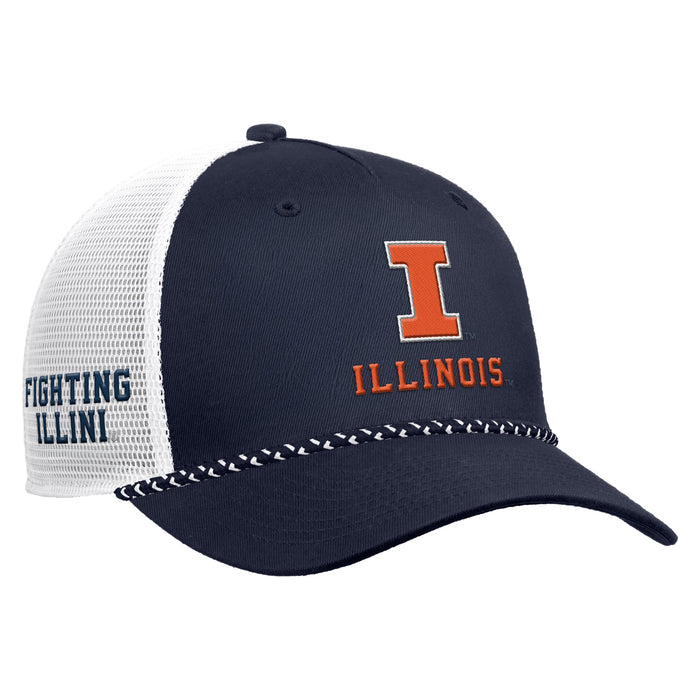 Illinois Nike Rise Rope Trucker Snapback Hat