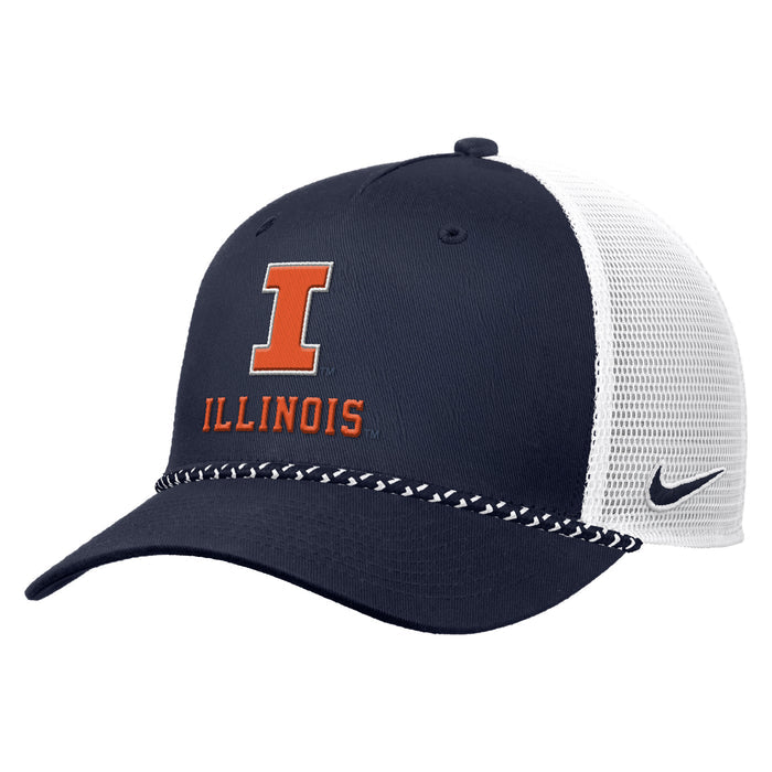 Illinois Nike Rise Rope Trucker Snapback Hat