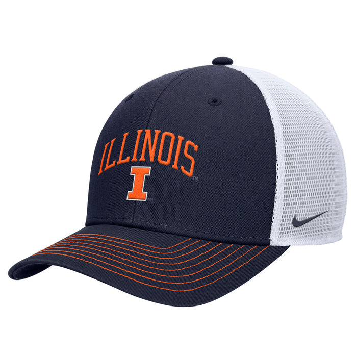 Illinois Nike Rise Structured Trucker Hat