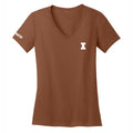 Illinois Shirt Women's Brown Block I V-Neck