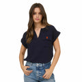 Illinois Shirt Women's Navy Pocket V-Neck Block I