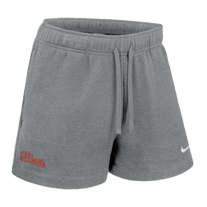 Illinois Shorts Women's Grey Nike Script