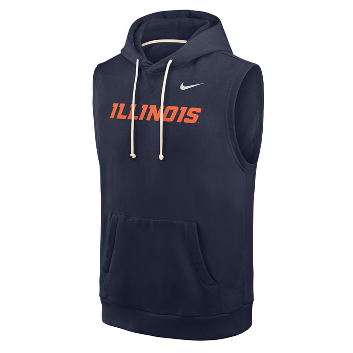 Illinois Nike Sleeveless Sweatshirt Hoodie