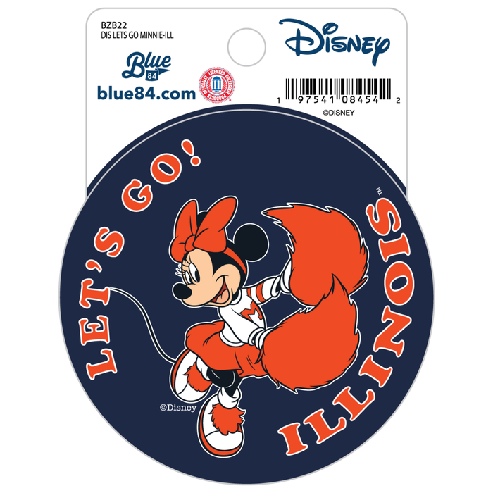 Illinois Sticker Let's Go Minnie Mouse