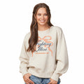 Illinois Sweatshirt Women's Tan Bow Script