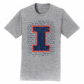 Illinois T-Shirt Grey Oskee Wow Wow