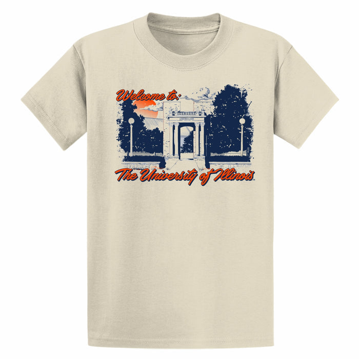 Illinois T-Shirt Khaki Welcome
