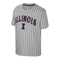 Illinois T-Shirt Kids Grey/Navy Pinstripe