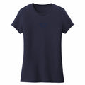 Illinois T-Shirt Women's Navy Embroidered Tonal Script