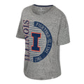 Illinois Tee Women's Grey Distressed Design