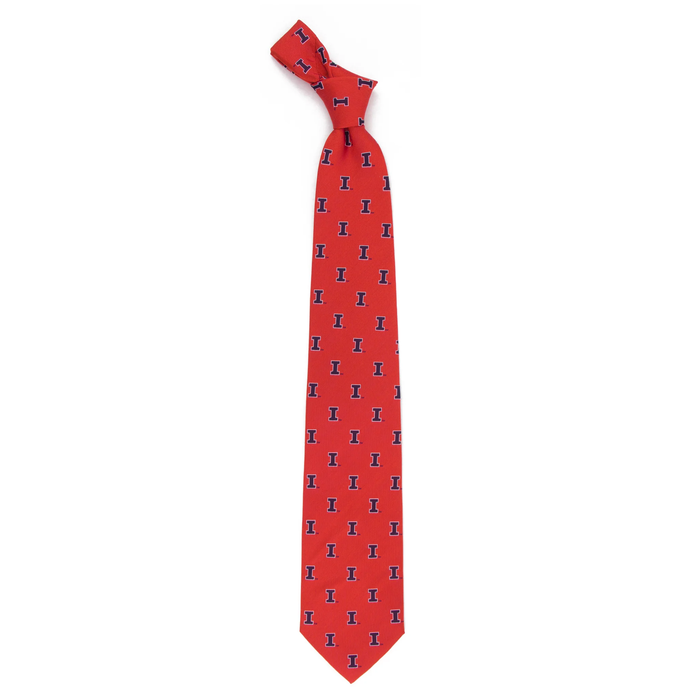 Illinois Tie Orange Block I Pattern