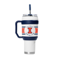 Illinois Tumbler 40oz White Wrapped Handle