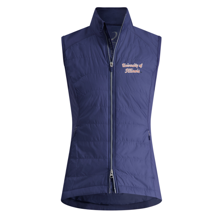 Illinois Vest Women's Navy Zero Restriction Script
